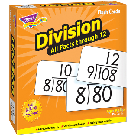 TREND ENTERPRISES Division 0-12 All Facts Skill Drill Flash Cards T53204